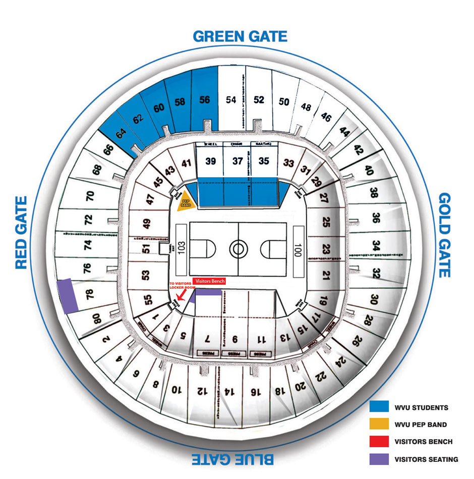 Wvu Basketball Coliseum Seating Chart